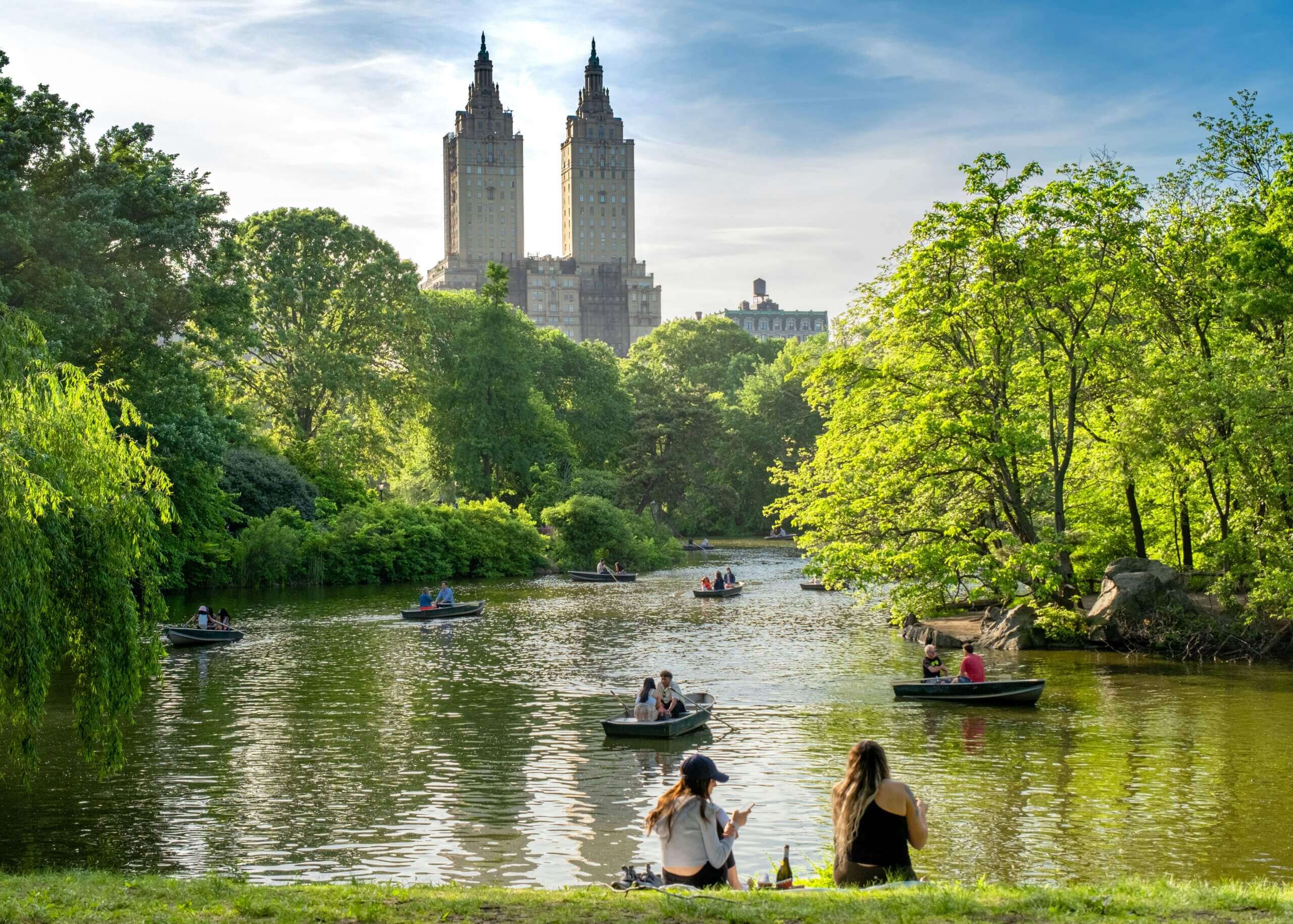 Central Park pod with row boats